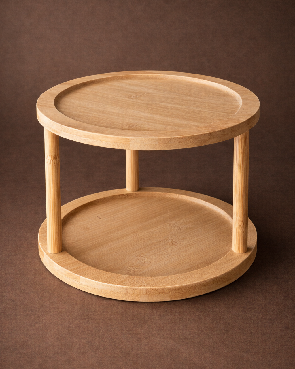 Ahşap Oval Dönen Sunumluk