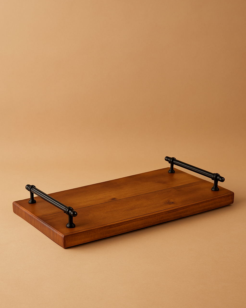 Ahşap Sunum/Servis Tepsisi-Kulplu