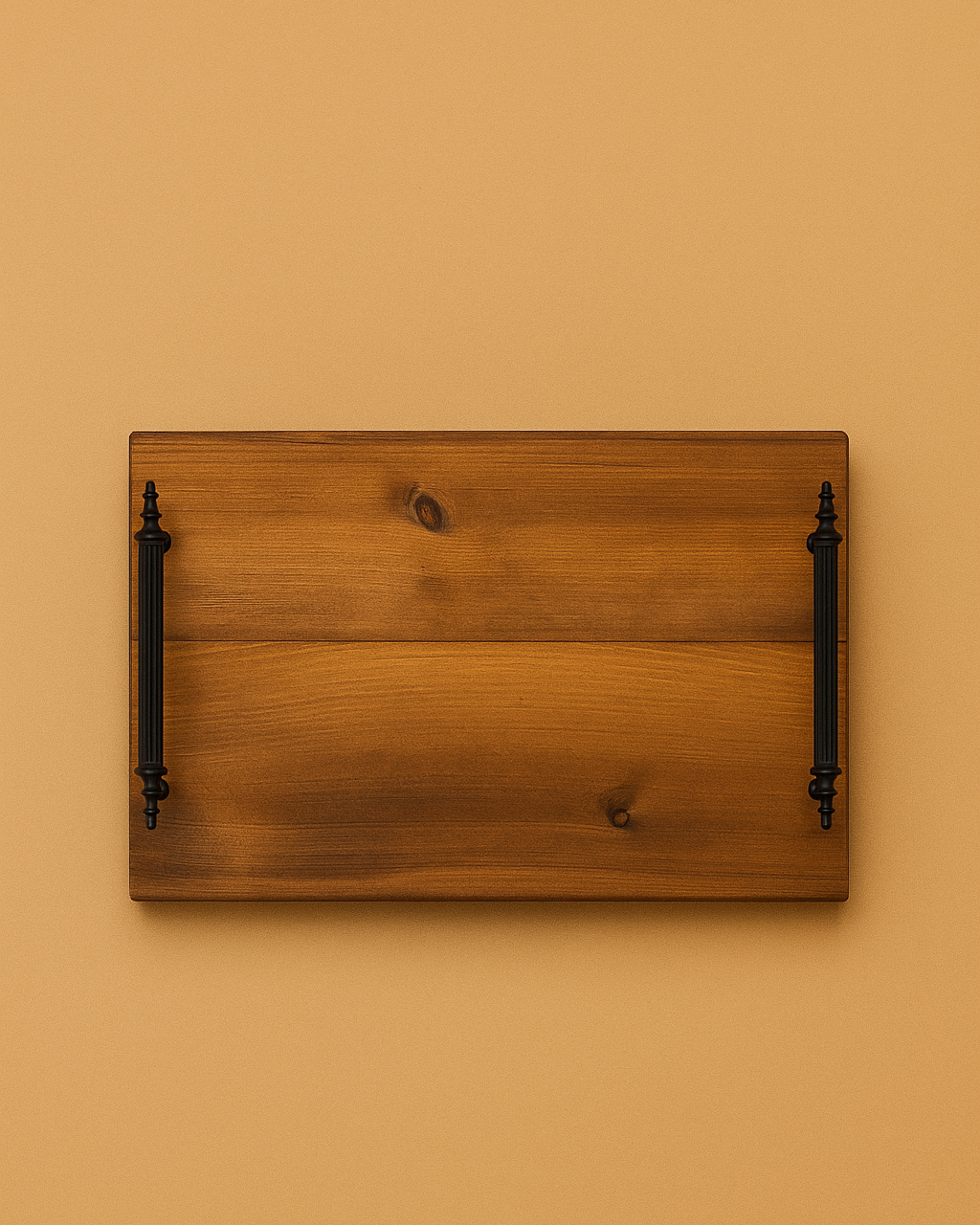 Ahşap Sunum/Servis Tepsisi-Kulplu